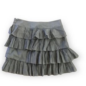 NWT Gap Stylish Black Ruffled Mini Skirt Woman’s Size 0